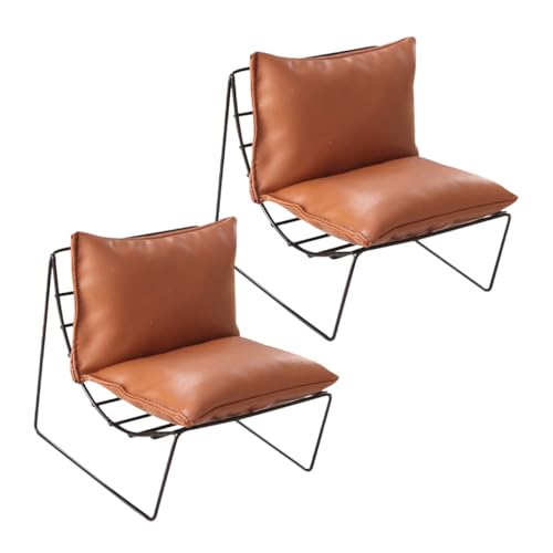 Garneck 2 Stück Miniaturmöbel Stühle Teiliges Mini Lazy Chair für Puppenhaus Dekoration für Miniaturhandwerk von Garneck