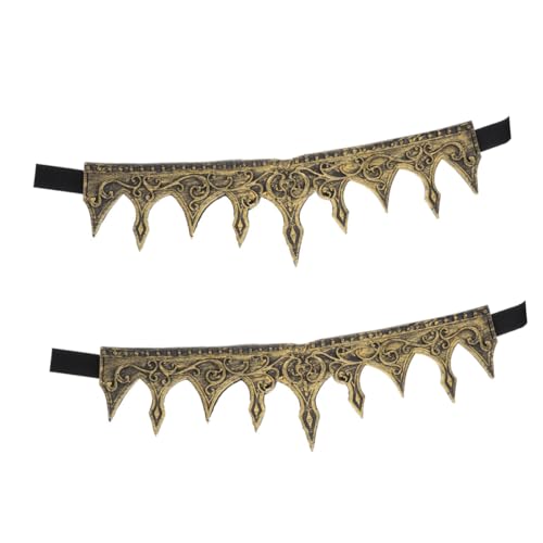 Garneck 2 Stück Mittelalterliche Herren Krone Pu schaum Komfortabel Verstellbar Königliches Diadem für Cosplay Halloween Party Geburtstagsfeier von Garneck