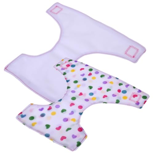 Garneck 2 Stück Puppe Wiederverwendbare Windel Kinderspielzeug Mädchen Unterhose Babys Puppen Puppenzubehör Windeln Verstellbare Puppenhose Puppenkleidung Sachen Wiedergeborene Babypuppen von Garneck
