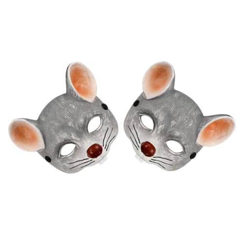 Garneck 2 Stück Realistische PU Schaum Tiermaske Teiliges Halloween Halbe Gesicht Mausmaske für Erwachsene und Leichte Langlebige Tierkostüm Maske für Karneval und Cosplay Garneck 2 Stück Realistische PU Schaum Tiermaske Teiliges Halloween Halbe Gesicht Mausmaske für Erwachsene und Leichte Langlebige Tierkostüm Maske für Karneval und Cosplay von Garneck