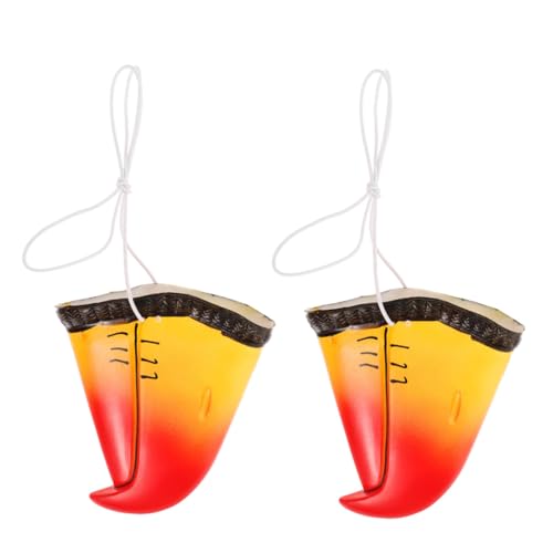 Garneck 2 Stück Realistischer Papageienschnabel Leichtes Tiernasen cosplay für Halloween Karneval und Partys Authentische Vogelschnabel dekoration Bequemes Tragen Robustes Material von Garneck