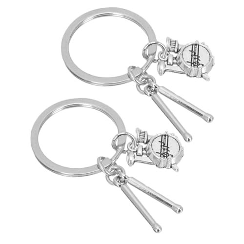Garneck 2 Stück Snare Drum Schlüsselanhänger Für Musik Schlagzeuger Ornament Mit Band Charm Rock Drumstick Key Garneck 2 Stück Snare Drum Schlüsselanhänger Für Musik Schlagzeuger Ornament Mit Band Charm Rock Drumstick Key von Garneck