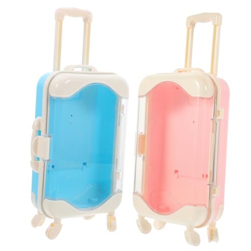 Garneck 2 Stück Simuliertes Reisefall Puppenhaus-Reisekoffer Miniaturmöbel Koffer für das Spielhaus Mini-Gepäckkoffer Mini -Puppenkoffer Mini-Hauskoffer Mini-Koffer Plastik Garneck 2 Stück Simuliertes Reisefall Puppenhaus-Reisekoffer Miniaturmöbel Koffer für das Spielhaus Mini-Gepäckkoffer Mini -Puppenkoffer Mini-Hauskoffer Mini-Koffer Plastik von Garneck