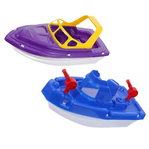 Garneck 2 Stück Spielzeugset für den Strand Badespielzeugboote Spielzeugboot aus Kunststoff Beach Boote Yachtspielzeug Bootsspielzeug für Bad kleines Bootsspielzeug Plastik von Garneck
