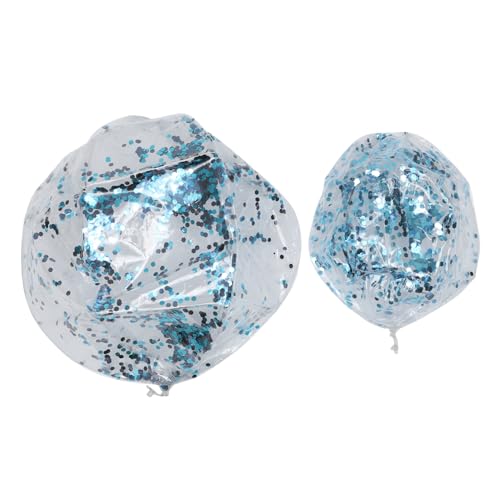 Garneck 2 Stück Strandball mit Pailletten Wasserball Wasser spielt PVC-Ball Partei, die Ball spielt Aufblasbare Strandbälle Strandball für Sommer-Poolball Blau Garneck 2 Stück Strandball mit Pailletten Wasserball Wasser spielt PVC-Ball Partei, die Ball spielt Aufblasbare Strandbälle Strandball für Sommer-Poolball Blau von Garneck