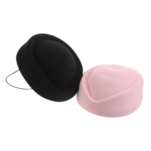 Garneck 2 Stück Teiliges Damen Stewardess Mütze Robuste Vielseitige Flugbegleiterin Barett Retro Air Hostess Hut für Bühnenauftritte Kostümpartys Stewardess Uniform Zubehör Garneck 2 Stück Teiliges Damen Stewardess Mütze Robuste Vielseitige Flugbegleiterin Barett Retro Air Hostess Hut für Bühnenauftritte Kostümpartys Stewardess Uniform Zubehör von Garneck