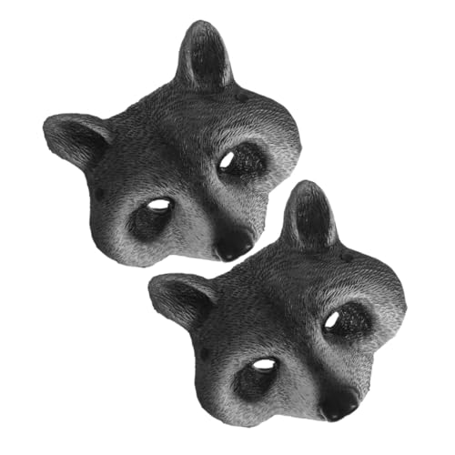 Garneck 2 Stück Teiliges Raccoon Masken aus Pu-schaum Realistische Halbgesichts-masken für Halloween Karneval Cosplay und Maskenball Verstellbar Komfortabel für Erwachsene und Jugendliche Garneck 2 Stück Teiliges Raccoon Masken aus Pu-schaum Realistische Halbgesichts-masken für Halloween Karneval Cosplay und Maskenball Verstellbar Komfortabel für Erwachsene und Jugendliche von Garneck