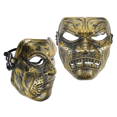 Garneck 2 Stück Teiliges Römische Gesichtsmasken Vintage Design Langlebiges Material Komfortabel für Maskenball Halloween Kostüm Karneval Party Erwachsene von Garneck