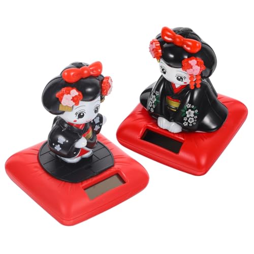 Garneck 2 Stück Teiliges Solar Wackelkopf Kimono Puppen Kleine Niedliche Figuren Tanzende Auto Armaturenbrett Dekoration Realistische Japanische Kostüm Statuetten für Auto und Schreibtisch Garneck 2 Stück Teiliges Solar Wackelkopf Kimono Puppen Kleine Niedliche Figuren Tanzende Auto Armaturenbrett Dekoration Realistische Japanische Kostüm Statuetten für Auto und Schreibtisch von Garneck