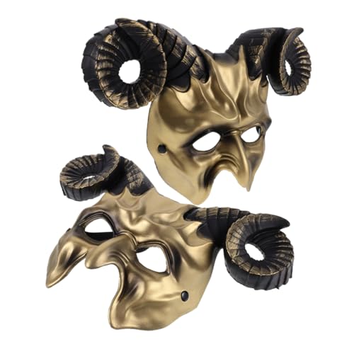 Garneck 2 Stück Tierische Halbgesichtsmaske für Halloween Party und Karneval Bequeme Cosplay Requisite für Feste und Feiern Garneck 2 Stück Tierische Halbgesichtsmaske für Halloween Party und Karneval Bequeme Cosplay Requisite für Feste und Feiern von Garneck