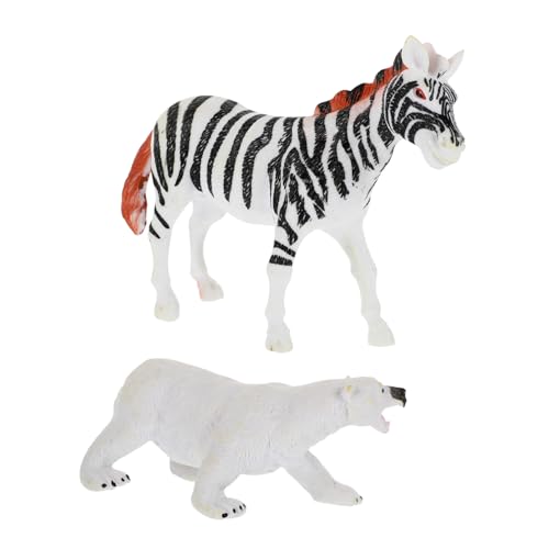 Garneck 2 Stück Tierornamente Spielzeugtiere Die Tierspielzeuge Tiersammlung Tierausstellungstier Tier Eisbär Und Zebra Figur Tier Zum Sammeln Kunststoff Weiß Garneck 2 Stück Tierornamente Spielzeugtiere Die Tierspielzeuge Tiersammlung Tierausstellungstier Tier Eisbär Und Zebra Figur Tier Zum Sammeln Kunststoff Weiß von Garneck