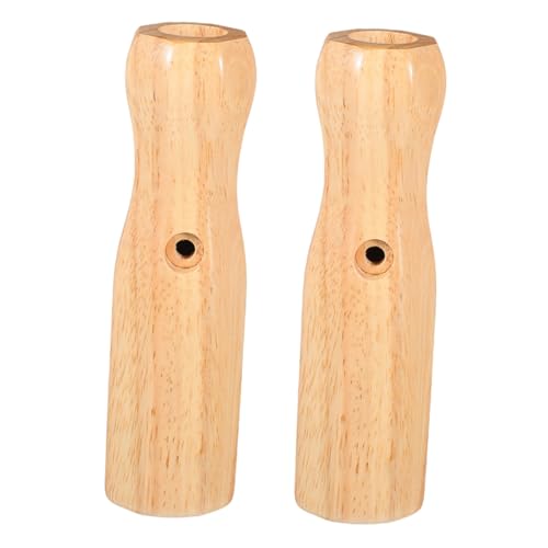 Garneck 2 Stück Tischfußball Griffe Holz rutschfeste Langlebige Handgriffe für Tischfußball Octagonale Form für Besseren Halt und Beim für Standard Tischfußballspiele von Garneck