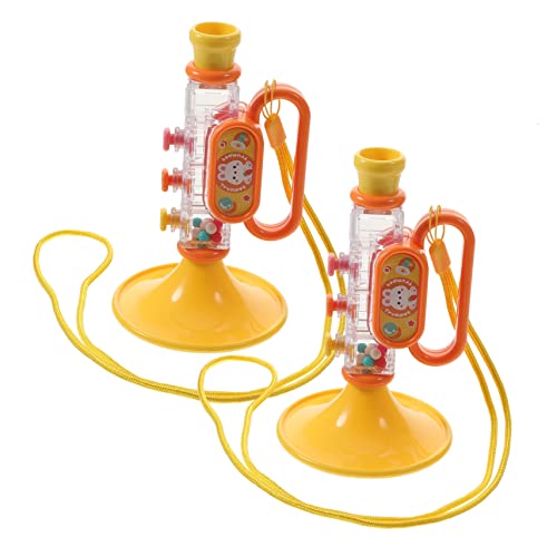 Garneck 2 Stück Trompete Musikalische Trompetenspielzeuge Musikspielzeug Für Babys Kinderspielzeug Lernen Trompete -musikhorn Plastik Gelb Garneck 2 Stück Trompete Musikalische Trompetenspielzeuge Musikspielzeug Für Babys Kinderspielzeug Lernen Trompete -musikhorn Plastik Gelb von Garneck