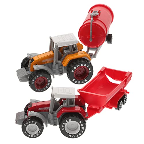 Garneck 2stücke - Modellfahrzeug Für Junge Mädchen Simulierte Transport Und Spielzeugautos Leuchtenden Farben Für Kreatives Spielen Und Lernaktivitäten von Garneck