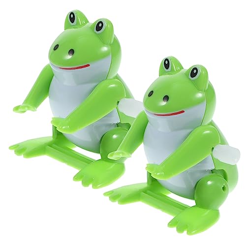 Garneck 2 Stück Uhrwerk-Frosch- für kinderspielzeug Kinderfreundliches spielzeuge Frog Kinderzubehör dekoratives Aufziehspielzeug Abs Light Green Garneck 2 Stück Uhrwerk-Frosch- für kinderspielzeug Kinderfreundliches spielzeuge Frog Kinderzubehör dekoratives Aufziehspielzeug Abs Light Green von Garneck