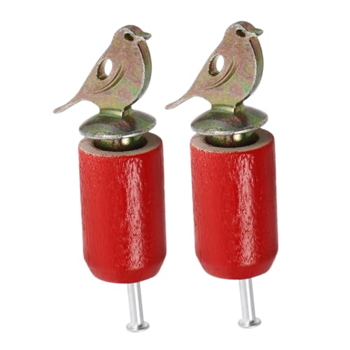 Garneck 2 Stück Vogelpfeifen aus Holz Handdrehbares Lernspielzeug für Vogelattraktion für und Partys Sicher und Benutzerfreundlich von Garneck