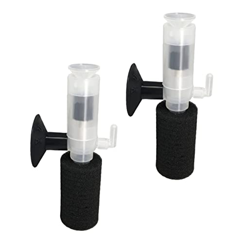 Garneck 2 Stück Wasserfee Lerator Aquarium Klein Tank Filter Luftpumpe Für Aquarien Kunststoffreiniger Plastik Schwarz Garneck 2 Stück Wasserfee Lerator Aquarium Klein Tank Filter Luftpumpe Für Aquarien Kunststoffreiniger Plastik Schwarz von Garneck