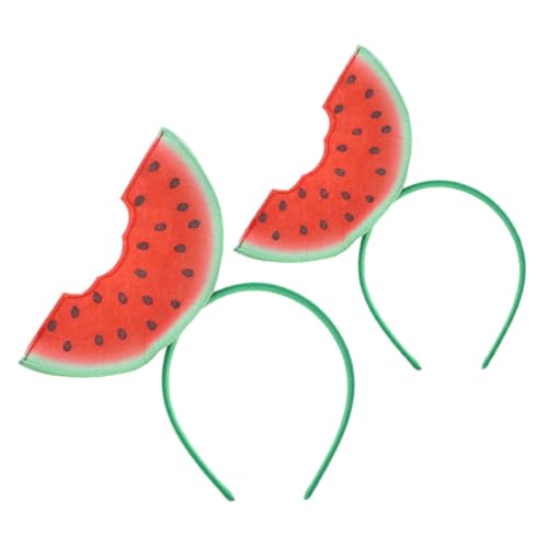 Garneck 2 Stück Wassermelonen Haarbänder Lustige Kopfbedeckung für Erwachsene Leicht Sicher für Partys Geburtstagsfeiern und Besondere Anlässe von Garneck