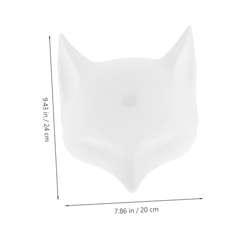 Garneck 2 Stück Weiße Fuchsmaske aus Robustem Kunststoff Matte Oberfläche Unbemalte DIY Tiermasken Vielseitig für Halloween Cosplay Maskenbälle und Kreative Bemalung Geeignet Garneck 2 Stück Weiße Fuchsmaske aus Robustem Kunststoff Matte Oberfläche Unbemalte DIY Tiermasken Vielseitig für Halloween Cosplay Maskenbälle und Kreative Bemalung Geeignet von Garneck