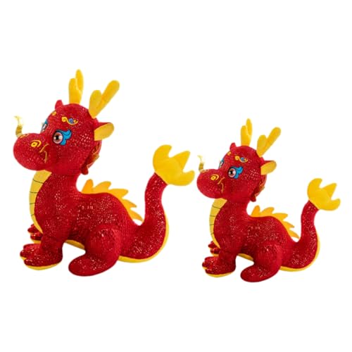 Garneck 2 Stück Zodiac Dragon Puppe puppenaugen spielzeuge Drachengefüllter Stofftiere Drache Drachenfigur ausgestopftes Drachenspielzeug Ausgestopfter Drache für Plüsch Garneck 2 Stück Zodiac Dragon Puppe puppenaugen spielzeuge Drachengefüllter Stofftiere Drache Drachenfigur ausgestopftes Drachenspielzeug Ausgestopfter Drache für Plüsch von Garneck