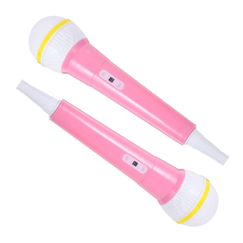 Garneck 2 Stück simuliertes Mikrofon Kleinkindmikrofon mit Ständer hühner spielsachen für Spielzeugmikrofon für -Karaoke-Requisite PVC Rosa Garneck 2 Stück simuliertes Mikrofon Kleinkindmikrofon mit Ständer hühner spielsachen für Spielzeugmikrofon für -Karaoke-Requisite PVC Rosa von Garneck