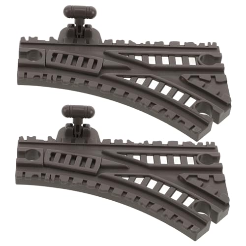 Garneck 2 Teiliges Schienenspielzeug Flexible Rennstrecke Für Schienenzug Spielset Spielzeugschienen Zubehör Für Modelleisenbahn Gleisverlängerung Im Maßstab N Doppelte von Garneck