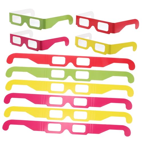 Garneck 20 Stück 3D-feuerwerksbrille Beugungsgläser Brechungsgläser Festival-Kaleidoskop-Brille Herzeffekt-beugungsbrille Herzbeugungsbrille Zusammenklappbare Brille Papier Garneck 20 Stück 3D-feuerwerksbrille Beugungsgläser Brechungsgläser Festival-Kaleidoskop-Brille Herzeffekt-beugungsbrille Herzbeugungsbrille Zusammenklappbare Brille Papier von Garneck