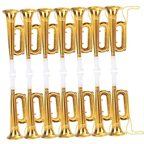 Garneck 20 Stück Goldenes Horn kinderinstrumente musikinstrumente für Party Music Instruments for Kreatives Bildungsspielzeug Anfänger Trompete Plastik Garneck 20 Stück Goldenes Horn kinderinstrumente musikinstrumente für Party Music Instruments for Kreatives Bildungsspielzeug Anfänger Trompete Plastik von Garneck