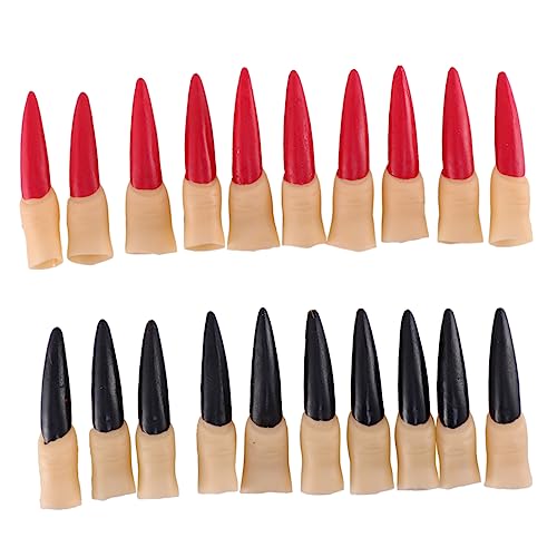 Garneck 20 Stück Halloween Fingernägel Krallen Set – Gruselige Hexenfinger Für Kostüme - Perfekte Halloween Dekoration Und Cosplay Zubehör - Ideal Für Spukhaus Und Halloween Party Garneck 20 Stück Halloween Fingernägel Krallen Set – Gruselige Hexenfinger Für Kostüme - Perfekte Halloween Dekoration Und Cosplay Zubehör - Ideal Für Spukhaus Und Halloween Party von Garneck