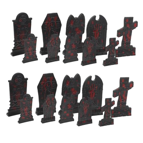 Garneck 20 Stück Halloween Friedhof Grabsteine Dekoration Thema Miniatur-grabstein Friedhof Grabstein Reißen Rasen Grabsteine dekorieren Halloween-Skelett Halloween-grabsteine Plastik Garneck 20 Stück Halloween Friedhof Grabsteine Dekoration Thema Miniatur-grabstein Friedhof Grabstein Reißen Rasen Grabsteine dekorieren Halloween-Skelett Halloween-grabsteine Plastik von Garneck