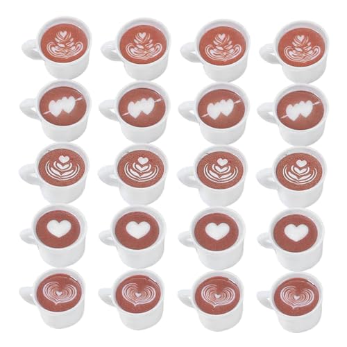 Garneck 20 Stück Kleine Kaffeetassen Aus Kunstharz, Puppenhaus-Dekoration, Miniatur-kaffeetassen-Ornamente Für Puppenhaus-zubehör Und DIY-schmuckherstellung Garneck 20 Stück Kleine Kaffeetassen Aus Kunstharz, Puppenhaus-Dekoration, Miniatur-kaffeetassen-Ornamente Für Puppenhaus-zubehör Und DIY-schmuckherstellung von Garneck