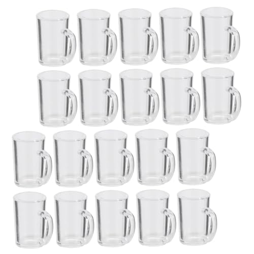 Garneck 20 Stück Mini-Bierkrug Puppe Becher Tassen spielzeuge Foto -Requisiten Mini Bierkrüge aus Kunstharz Bierkrüge im Miniaturformat Desktop-Mini-Bierkrüge Wohnkultur von Garneck