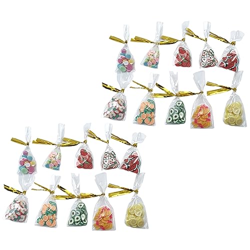 Garneck 20 Stück Mini Szene Miniatur Lebensmittel Mini Lebensmittel Für Zum Selbermachen Mini Lebensmittel Gefälschte Früchte Miniatur Set Mini Dekoration Mini Lebensmittel von Garneck