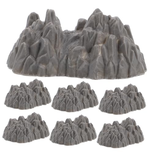Garneck 20 Stück Kleiner Ornament Plastikfelsen für Mikrolandschaftsdekoration Berglandschaftsornamente für Garten und Tisch Langlebig und Uv Beständig von Garneck