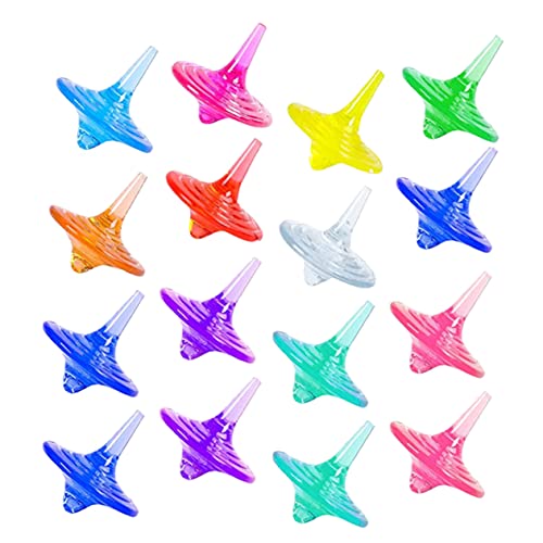 Garneck 20 Stück Spinnendes Edelsteinspielzeug Kognitives Rotierender Kreisel Kinderpädagogische Spielzeuge Partygeschenke Gyro Rotierende Oberteile Fingerkreisel Acryl von Garneck