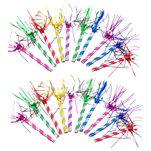 Garneck 20 Stück Teiliges Partygebläse Leichte Tragbare Party Tröten Noisemaker Einfach zu Bedienen für Geburtstage Familienfeiern Weihnachten Lustige Anfeuerungs und Partydeko Garneck 20 Stück Teiliges Partygebläse Leichte Tragbare Party Tröten Noisemaker Einfach zu Bedienen für Geburtstage Familienfeiern Weihnachten Lustige Anfeuerungs und Partydeko von Garneck