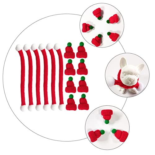 Garneck 20 Stück Teiliges Set Mini Weihnachtsmützen und Schals DIY Weihnachtsdeko für Bastelprojekte Mütze und Schal für Festlichkeiten und Fotos Garneck 20 Stück Teiliges Set Mini Weihnachtsmützen und Schals DIY Weihnachtsdeko für Bastelprojekte Mütze und Schal für Festlichkeiten und Fotos von Garneck