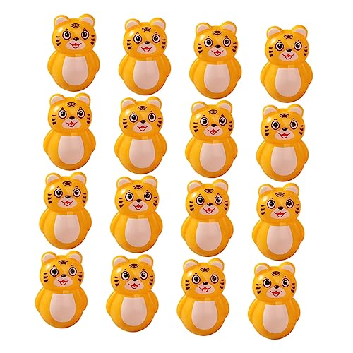 Garneck 20 Stück Tiger Tumbler Ornamente Becher Tumbler- Schreibtischspielzeug Mini-Becherspielzeug Wackelndes für Plastik von Garneck