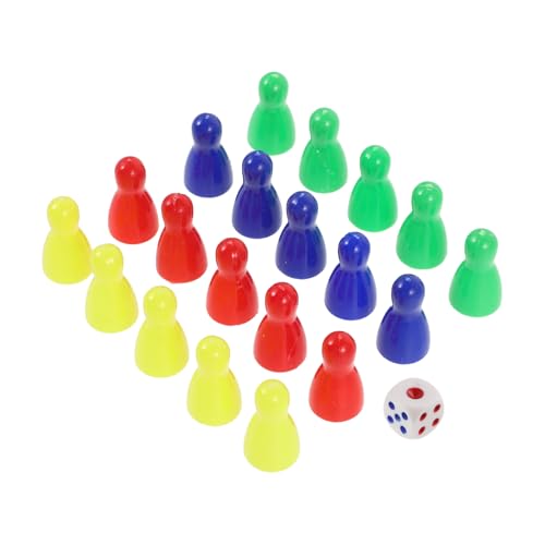 Garneck 20 Teilige Spielsteine Tabletop Spielkomponenten Brettspiel Set Schachbrett Schachspielzubehör Schachzubehör Brettspielzubehör Mini Schach Bauen Sie Ihr Eigenes Brettspiel von Garneck