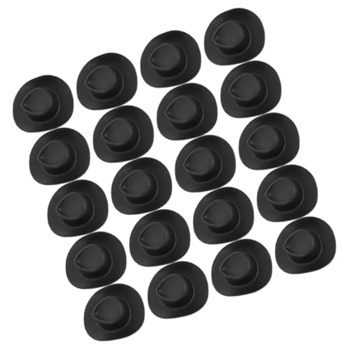 Garneck 20 Teiliges Mini Cowboyhut Set Puppenkleidung Kappe Cowgirlhut Figur Kleiner Hut Miniatur Winziger Hut Puppen Süßer Eimerhut Partyhüte Mini Puppe Zum Basteln von Garneck