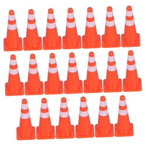 Garneck 20-Teiliges Set -Straßensperren-Requisiten Zeichen Bauzeichen Verkehrskegelspielzeug für Barrikade-Signalspielzeug PVC Orange Garneck 20-Teiliges Set -Straßensperren-Requisiten Zeichen Bauzeichen Verkehrskegelspielzeug für Barrikade-Signalspielzeug PVC Orange von Garneck
