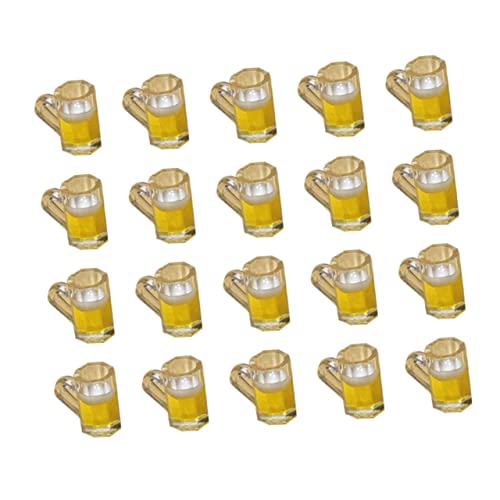 Garneck 20Stücke Bierkrüge Aus Harz Puppenhaus Deko Für Biergläser DIY Projekte Und Puppenhaus von Garneck