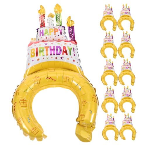 Garneck 20stücke Teiliges Happy Birthday Haarreif Mit Ballons Und Kerzen Bunte Partydekoration Für Kindergeburtstage Fröhliches Accessoire Für Unvergessliche Feiern von Garneck