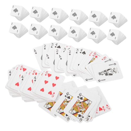 Garneck 24 Sätze Mini-Spielkarten Spielkarten Brettspiel-deckkarte Kartenaufkleber Miniatur-pokerkarten Minispiele Masse Miniaturspiele Reisedeckkarten Minikarten Beschichtetes Papier Garneck 24 Sätze Mini-Spielkarten Spielkarten Brettspiel-deckkarte Kartenaufkleber Miniatur-pokerkarten Minispiele Masse Miniaturspiele Reisedeckkarten Minikarten Beschichtetes Papier von Garneck