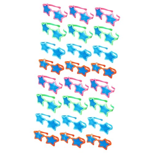 Garneck 24 Stk Gläser Kind Sonnenbrille Kinder Sonnenbrille Neuheitsbrille Lustige Sonnenbrille Partybrille Für Kinder Abschlussball-sonnenbrille Stern Schmücken Plastik von Garneck