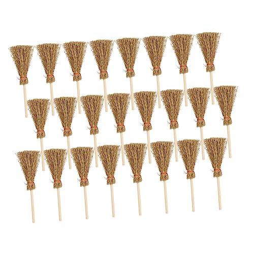 Garneck 24 Stück Bausatz Halter Luftbesen Halloween -Dekorationen Reinigungsbesen-Set Halloween-Dekorationen Mini-Halloween-Dekorationen Spielzeugbesen Bodenwischer Brown Kiefernholz Garneck 24 Stück Bausatz Halter Luftbesen Halloween -Dekorationen Reinigungsbesen-Set Halloween-Dekorationen Mini-Halloween-Dekorationen Spielzeugbesen Bodenwischer Brown Kiefernholz von Garneck