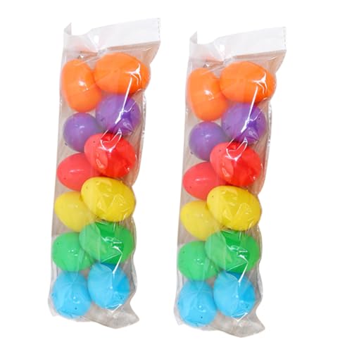 Garneck 24 Stück Bunte Kunststoff Ostereier für Dekoration Basteln und Kindertage für Osterfest und Kreative Aktivitäten Garneck 24 Stück Bunte Kunststoff Ostereier für Dekoration Basteln und Kindertage für Osterfest und Kreative Aktivitäten von Garneck