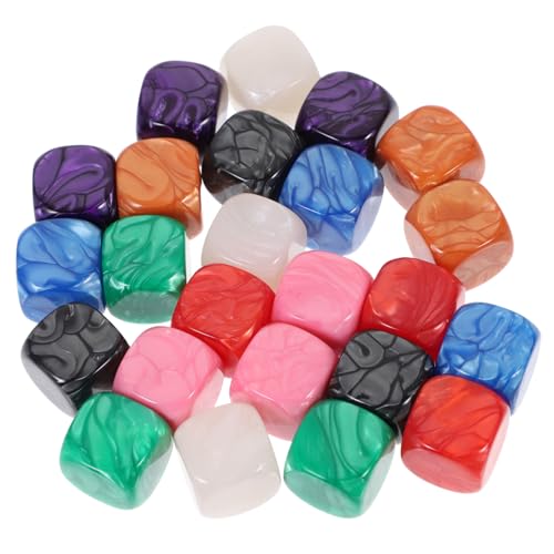 Stück Farbiges Würfelspielzeug schmucklos leer würfel würfel Kinderspiele einseitig unfertige Acrylwürfel Standard-Spielwürfel Acryl-Würfel-Requisite DIY zubehör von Garneck