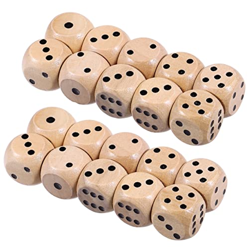 Garneck Stück Holzwürfel Mini Says Partywürfel Bunte Würfel Brettspiele Blankowürfel Lernwürfel Taschenwürfel Brettspielwürfel Standardspielwürfel Glattes Brettspiel von Garneck