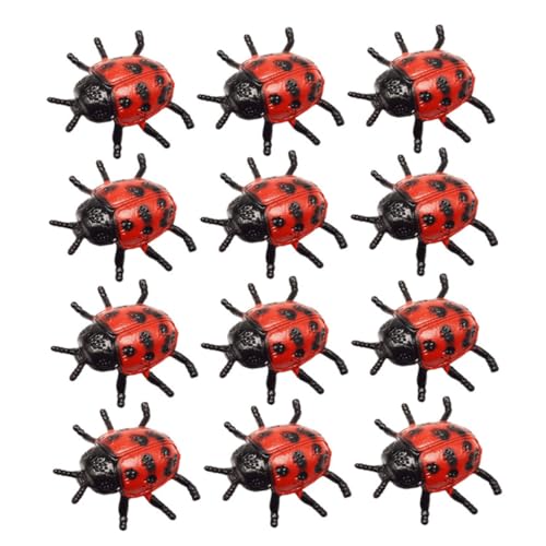 Garneck 24 Stück Marienkäfer Modell Simulation Marienkäfer Für Mini Marienkäfer Gruseliges Marienkäfer Tierfiguren Streich Partygeschenke Mini Halloween Streich von Garneck